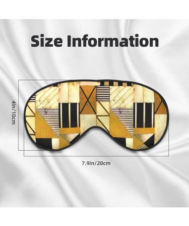 Rustic Wooden Print Eye Mask - Block Out Light Perfect for Air Travel & Full Night Sleeping - 7.9x4 Inch - Buy Online on GoSupps.com