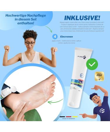 Mr. Fuss No.1 Advanced Pack - Horn Skin & Nail Remover Savings Set | 5 TLG - 100 ml Cotton Wool Cutlery Set - International Shipping Available - Buy Online on GoSupps.com