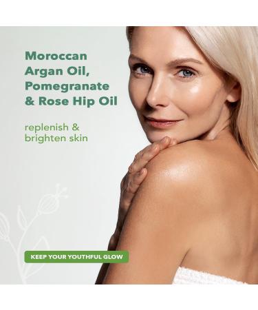 Buy Nourish Organic Beauty Oil - Replenishing Body Oil with Moroccan Argan Pomegranate & Rosehip | 3.4 Oz + Free Washable Cotton Round - Buy Online on GoSupps.com