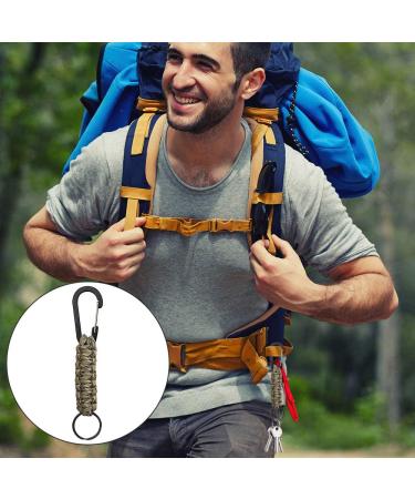 Senhai 5-Piece Paracord Keychain Set with Carabiner | Durable Braided Lanyard Ring Clip for Keys Knives & Flashlights | Perfect for Camping & Hiking | Available in 5 Colors - Buy Online on GoSupps.com