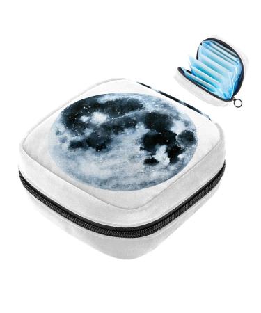 GIAPB Sanitary Napkin Storage Bag Period Bag Tampon Bag Makeup Bag Pad Pouch Vintage Moon Pattern Color3766