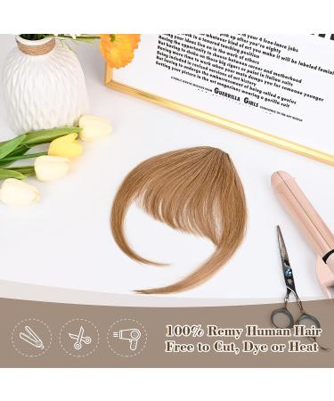 REECHO 100% Human Hair Clip in Bangs - Air Bangs Medium Brown - Buy Online on GoSupps.com