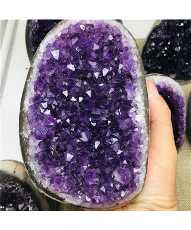 Natural Uruguay Dream Amethyst Quartz Crystal Cluster Specimen 1pc Stone Crystal Cluster (Color : 1.2-1.3kg)