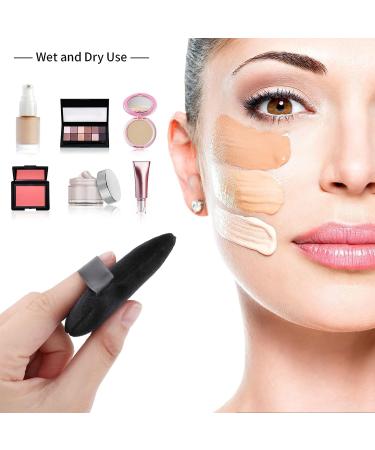 6 Pcs Black Sponge Loose Powder Puff Foundation Concealer Face Makeup Make Up Triangle Sponges Velour Beauty Setting Artist Grip Liner Body Skin Brighten Brow Lift Cosmetic Tools - Buy Online on GoSupps.com