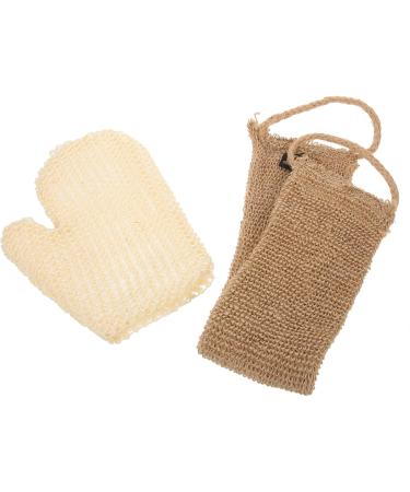 Beavorty 5 Sets sisal Bath Set Dead Skin Remover exfoliating mitt exfoliator washcloth Body Scrub Towel Back Scrubber Body Towel Back Shower Scrubber South Korea Man Jute Spa - Buy Online on GoSupps.com