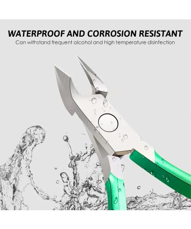 Professional Nail Skin Pliers & Scissors - Stainless Steel Skin Remover for Fingers & Toes - Sharp Green Gradient - Buy Online on GoSupps.com