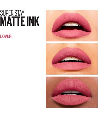 Maybelline New York Superstay Matte Ink Lip Color 15 Lover Superstay Mat Ink Lip Color 125 Inspires - 2 Roseburst with Pointed Applicator - Buy Online on GoSupps.com