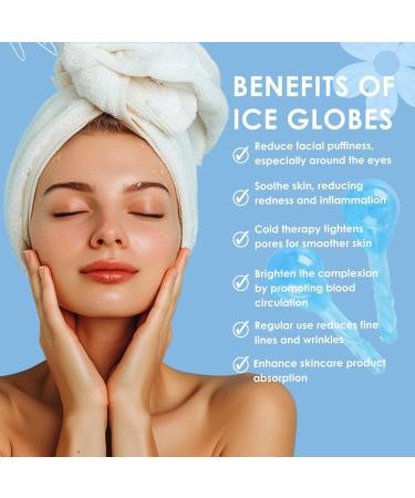 Premium Ice Globes for Facial & Eye Care - Cooling Beauty Tool for Women | Reduce Puffiness & Redness | Blue Quicksand - Buy Online on GoSupps.com