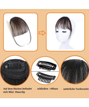 KALOR Pony Extension Real Hair Black Hairpiece Hair Extensions 100% Human Hair Natural Hairpiece Clip in Pony Real Hair Air Light Bangs for Women Clip in Hair Extension (Black) - Buy Online on GoSupps.com