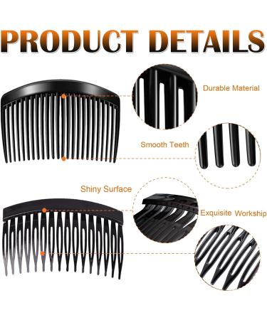 12pcs Plastic French Hair Combs Slides - Strong Hold Twist Clips Hair Accessories for Girls and Women (Colors and Styles Vary) - Buy Online on GoSupps.com