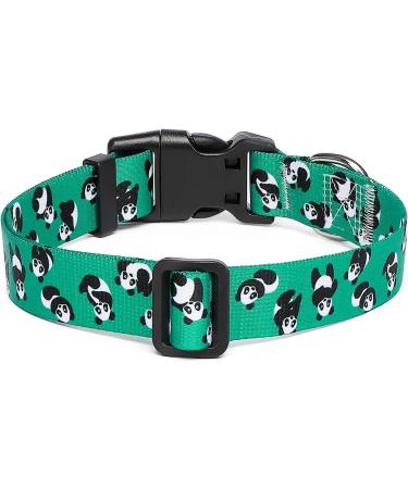 Suredoo Adjustable Nylon Dog Collar - Soft & Comfortable for Small to Medium Dogs & Puppies (L Panda) - Neck 38-63 cm - Buy Online on GoSupps.com