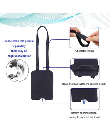 Drainage Bag Holder-Catheter Urinary Bag Catheter Stabilization Device with Adjustable Washable and Reusable High Capacity for Bladder Ostomy Elderly Care(1000ml 1500ml 2000ml) Black S(1000ML) - Buy Online on GoSupps.com