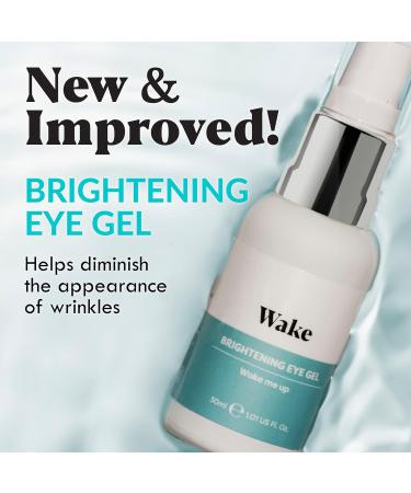 Wake Skincare Eye Gel - Hydrating Serum for Dark Circles, Puffy Eyes & Bags - 15ml Anti Aging Gel - Buy Online on GoSupps.com