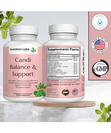 Candida Cleanse Supplement for Women - Balance Gut Flora Support Intestinal & Immune Health with Herbs & Probiotics - Buy Online on GoSupps.com