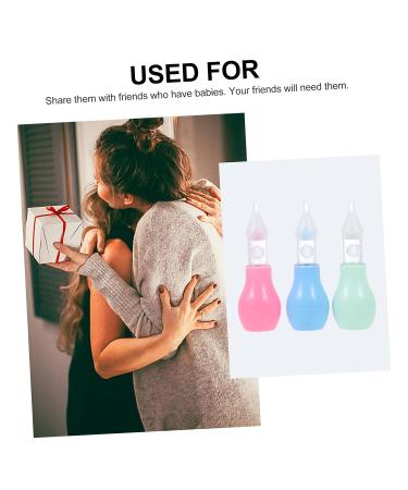 Healeved 3pcs Anti Reflux Nasal Aspirator for Baby | Silicone Nose Suction Bulb Set - Buy Online on GoSupps.com