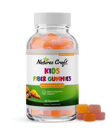 Kids Fiber Gummy Prebiotics Supplement - Soluble Fiber Gummies for Kids Constipation Relief Digestive Health and Leaky Gut Repair - Kids Fiber Gummies Immune System Booster Delicious Gummy Vitamins