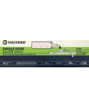 Single Dose 15ml Saline Vials 24pk - Buy Online on GoSupps.com