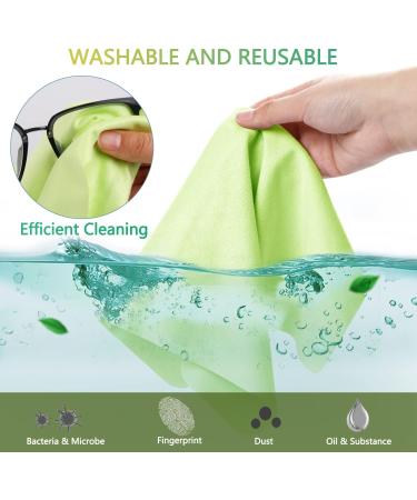 Extra Large Microfiber Cleaning Cloths for Eyeglasses - Reusable 12x12 Lens Wipes for All Glasses & Screens - International Shipping Available - Buy Online on GoSupps.com