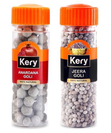 Kery Anardana Goli & Jeera Goli Mukhwas Mouthfreshener 2 Bottles 270g_Packing May Vary