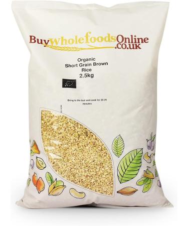 Organic Short Grain Brown Rice 2.5kg - Buy Online on GoSupps.com