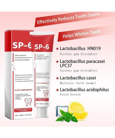 SP-6 Ultra Whitening Toothpaste | Probiotics & Fresh Breath | International Shipping - Buy Online on GoSupps.com