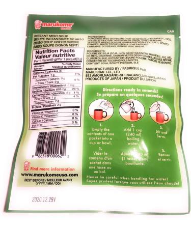 Marukome Instant Miso Soup Green Onion 1 Envelope with 3 Packets - Buy Online on GoSupps.com