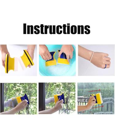 Magnetic Glass Cleaner Double Sided Glass Cleaner Magnetic Window Cleaner Home Window Glass Cleaning Tool with 1.5m Rope Fit for Glass 3-8mm Rowces Single Attribute - Buy Online on GoSupps.com