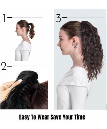 18 Multi-Layer Brown Mixed Honey Blonde Clip-In Ponytail Hair Extension - Buy Online on GoSupps.com