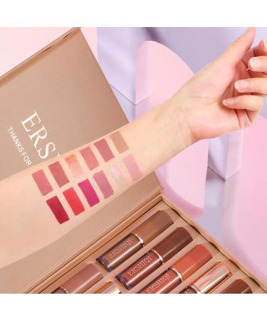  JPSDOWS Non-stick lipsticks - Pack of 12 quick-drying long-lasting lip stains | Working Students Lipstick with multiple colors for home shopping and everyday wear - Buy Online on GoSupps.com