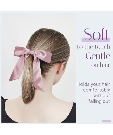 Osilk 3 Set 100% Silk Hair Ties | Small Scrunchy Hair Jewelry & Elastic Bands with Bow - Perfect for Braiding & Styling - Buy Online on GoSupps.com