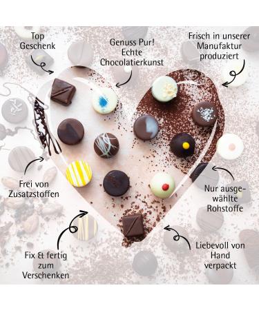 Hallingers Thank You XXL - Handmade Pralines Gift Can (500g) | Alcohol-Free Noble Cocoa Chocolates | Perfect for Mother's Day Father's Day & Birthdays - Buy Online on GoSupps.com