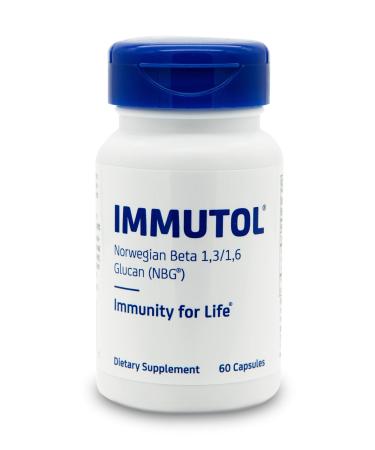 IMMUTOL (750mg Norwegian Beta 1 3/1 6 Glucan) for Optimal Immune System Support Daily 60 Capsules
