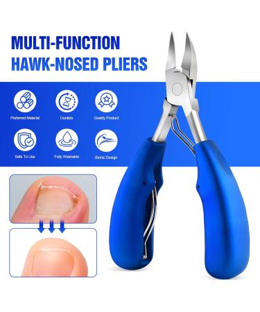 Nail Clippers for Strong Toenails Professional Nail Clippers Toenail Scissors Thick Nails Toenail Scissors Head Cutter for Toenails (Blue Manicure Clippers) - Buy Online on GoSupps.com