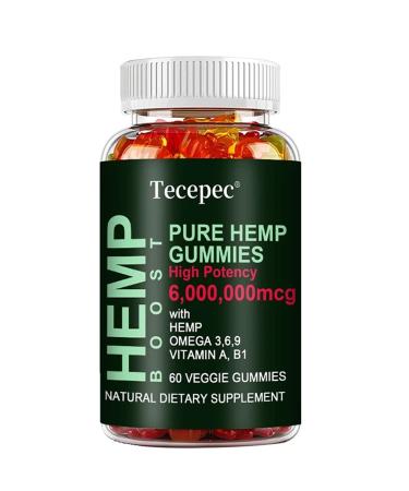 Natural Gummy with Omega 3 6 9 Emotional Balance Support Improve Brain Health60ct