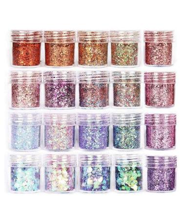 Poudre de remplissage de r sine poxy pour ongles - D coration artistique - Paillettes - Manucure