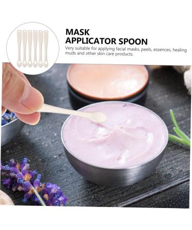 Beatifufu 6pcs Electroplating Cream Spoon Face Cream Applicator Face Cream Spoon Spatula Zinc Alloy Skin Care 6x2x0.7cm Silver - Buy Online on GoSupps.com
