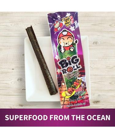 Tao Kae Noi BBQ Grilled Seaweed Snacks | Healthy Nori Rolls for Kids & Adults | 6 Pack 3g Bags - Buy Online on GoSupps.com