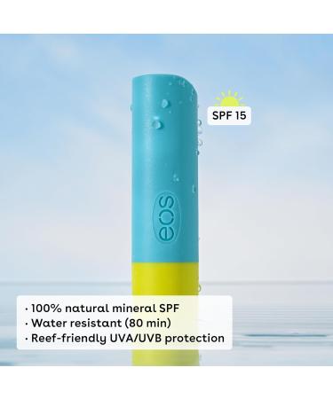 eos Natural SPF 15 Lip Balm- Pineapple Coconut Daily Protection Water Resistant SPF Lip Balm Sun Care Sunblock for Lips 0.14 oz 0.14 Ounce (Pack of 1) - Buy Online on GoSupps.com