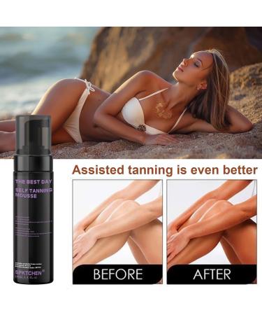 Buy Self Tanner Mousse Kit | Travel-Sized Tanning Foam & Applicator Mitt for Flawless Fake Tan - International Shipping Available - Buy Online on GoSupps.com