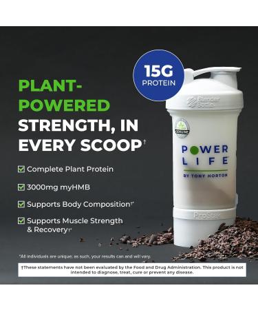 Buy POWERLIFE Tony Horton High Impact Plant Protein Powder - Vegan Keto No Sugar Added 3000 MG HMB (Chocolate - New Formula) | International Shipping Available - Buy Online on GoSupps.com