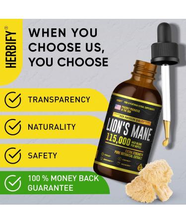 Lions Mane Tincture for Memory, Focus & Clarity - Natural Immune Support - Vegan & Organic - 4 Fl Oz - Buy Online on GoSupps.com