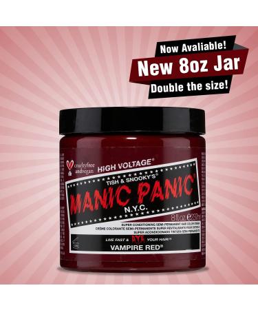 BIG POT Manic Panic 8oz High Voltage Classic Cream Formula Colour Hair Dye (Vampire Red) - Buy Online on GoSupps.com