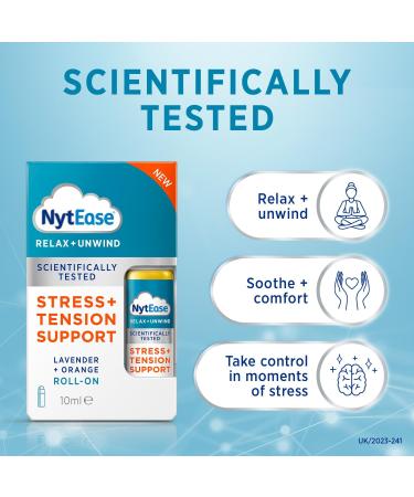 NytEase Roll-On 10ml - Stress and Tension Support with Jojoba Oil and Bergamot Lavender Blend - Buy Online on GoSupps.com