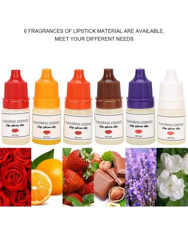 Buy Edible Lipstick Liquid Pigment Set - DIY Fragrant Lip Gloss Makeup Tool | 5ml x 6PCS - Perfect for Lip Balm & Gloss - Buy Online on GoSupps.com