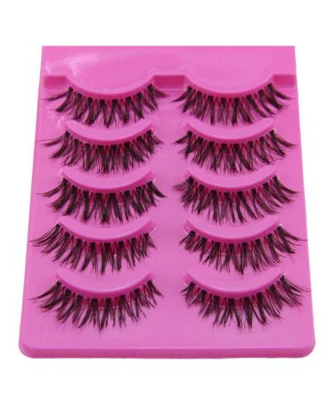 JUNGEN 5 Pairs 3D Artificial False Eyelashes Reusable Natural Look for Makeup | International Shipping - Buy Online on GoSupps.com
