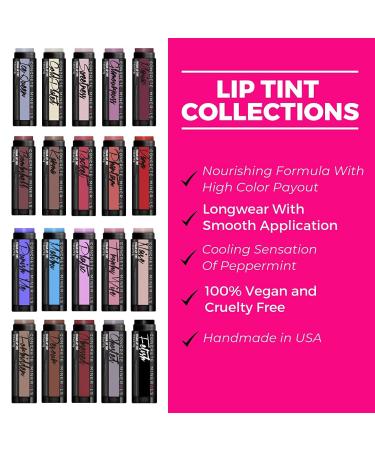 Concrete Minerals Lip Tint - Nourishing Formula, Longwear with Peppermint Cooling Sensation - 100% Vegan, Handmade in USA - 0.6 oz (Smoke & Mirrors) - Buy Online on GoSupps.com