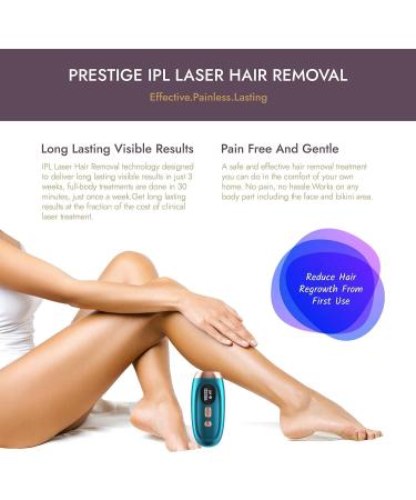Laser Hair Removal with Cooling System - At-Home IPL Hair Removal for Women & Men - 999,900 Flashes - Permanent Hair Removal Device for Facial, Legs, Arms, Bikini Line - Green - Buy Online on GoSupps.com