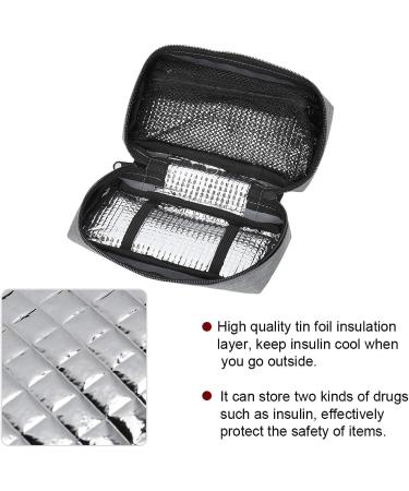 Insulin Organizer Bag - Convenient Carrying for Diabetes Medication - Grey - Buy Online on GoSupps.com