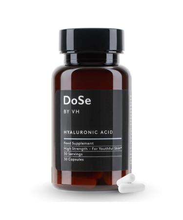 DoSe by VH Hyaluronic Acid Capsules 300mg Hyaluronic Acid Supplement with Vitamin C Supports Skin Hydration, Joint Comfort & Eye Moisture Vegan Supplement (30 Capsules)