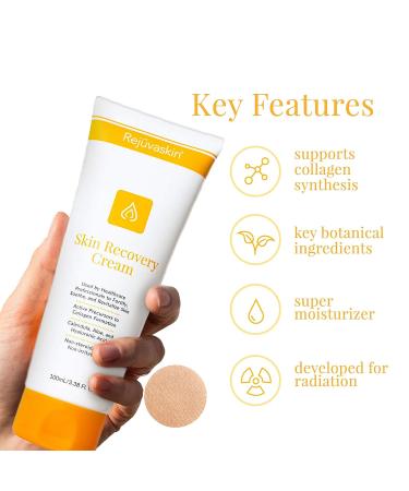 Rejuvaskin Skin Recovery Cream with Aloe Vera - Super Moisturizing Cream for Dry, Itchy, and Sensitive Skin - 100ml (3.8 Fl Oz), Ideal for Radiation Patients - Buy Online on GoSupps.com